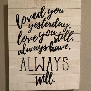 Nursery wood wall decor